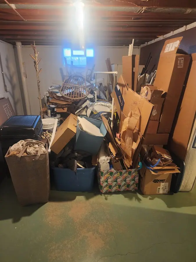 Roll-off dumpster container at job site for 15 Yard Dumpster Rental in Mountain Park